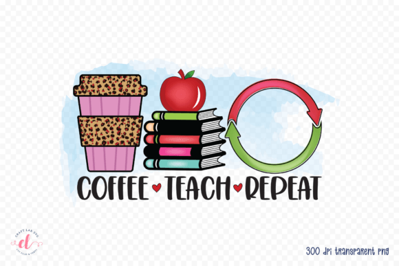 Review: Coffee Teach Repeat Sublimation PNG